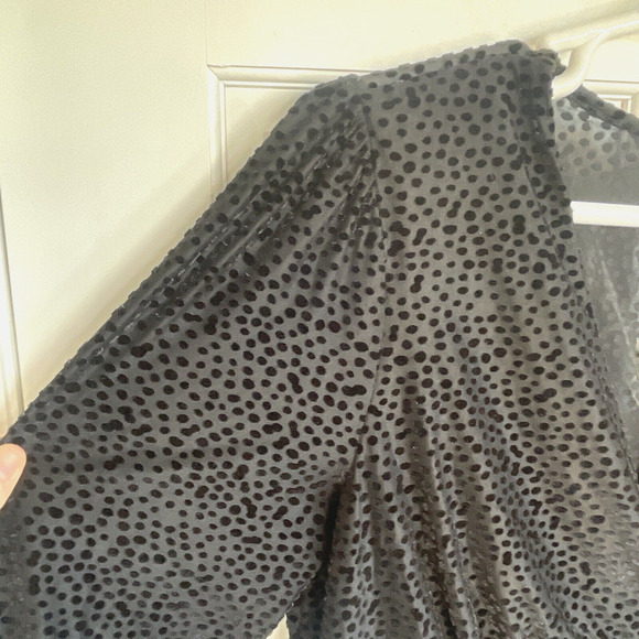 A New Day Women's Plus Faux Wrap Dress Size XXL Velvet Stretch Whimsigoth Event - Picture 5 of 11